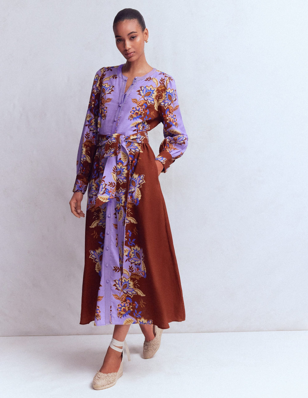 Blouson Sleeve Occasion Dress-Multi Super Bloom